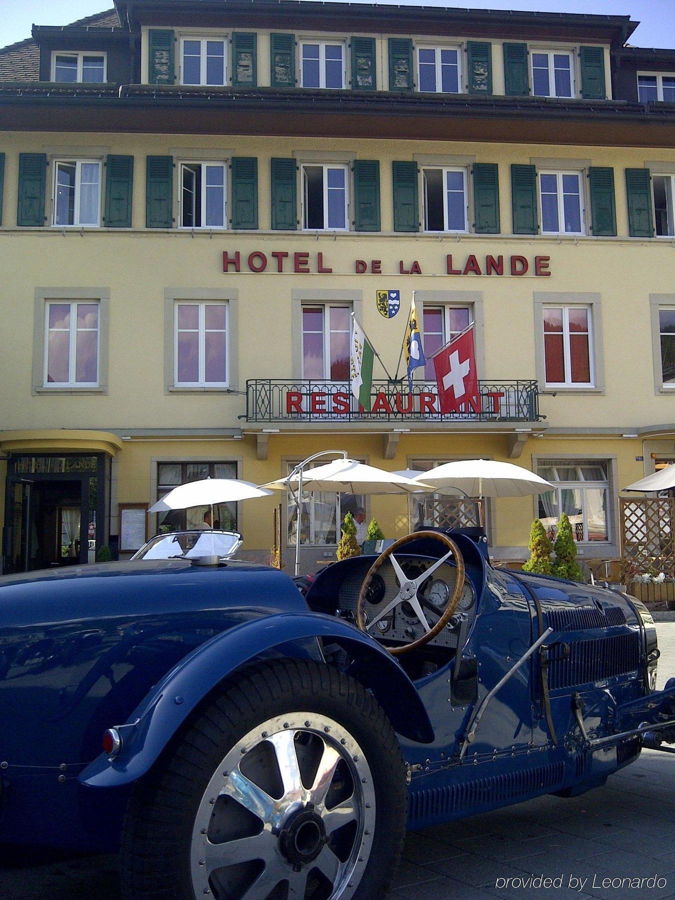 Hotel De La Lande Ле-Брасю Ресторан фото